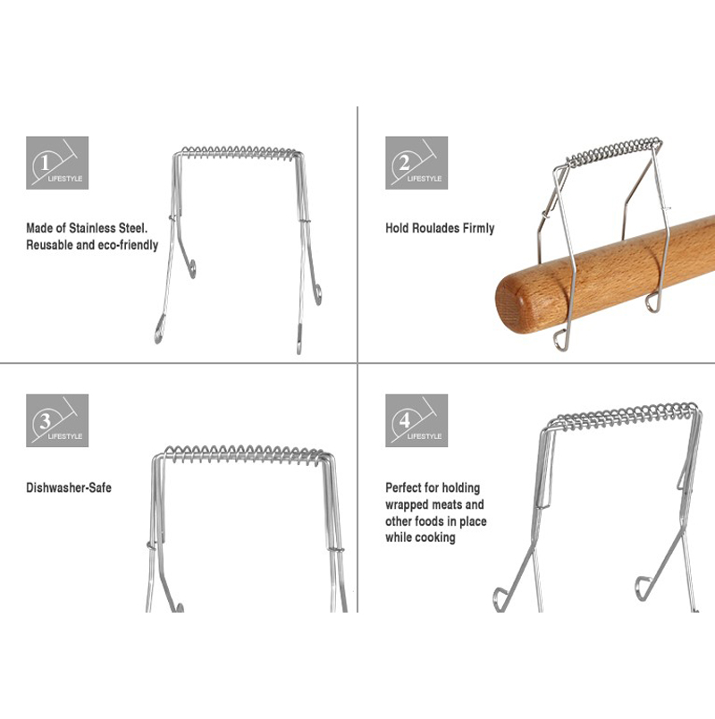 Features of Golmate Roulade Clamps Wholesale Stainless Steel Silver