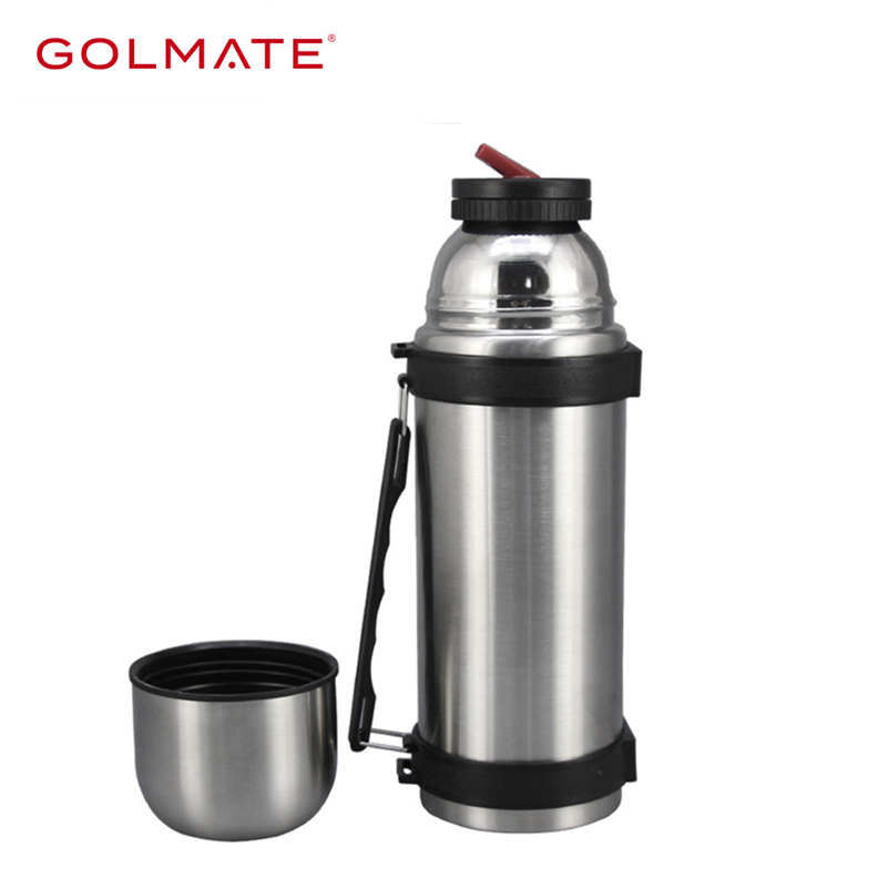 Golmate Advanced Customization 1000ml PP Handle Stainless Steel Vacuum Soup Flask