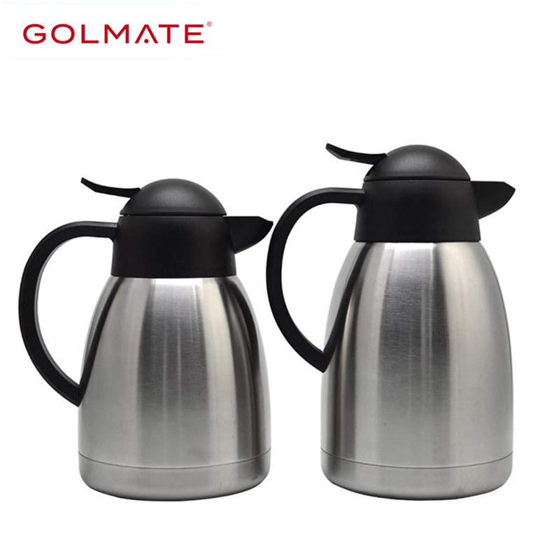 BPA Free 1l Stainless Steel Coffee Vacuum Thermos Milk Tea Jug