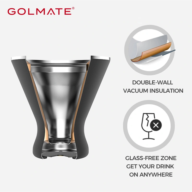 Features of  10oz Premium Vacuum Insulated Stainless Steel Martini Glass- Elegant Design for Perfectly Chilled Drinks