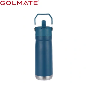 Stainless Steel  Double Wall Vacuum Insulated Water Bottle With Conveient Handle and Stable Base